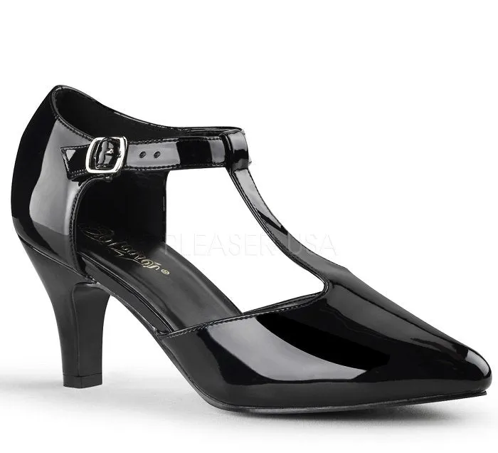 3" Block Heel T-Strap Pump (DIVINE-415)