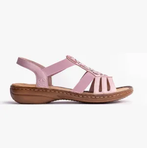 60801-30 Womens Sandals Pink