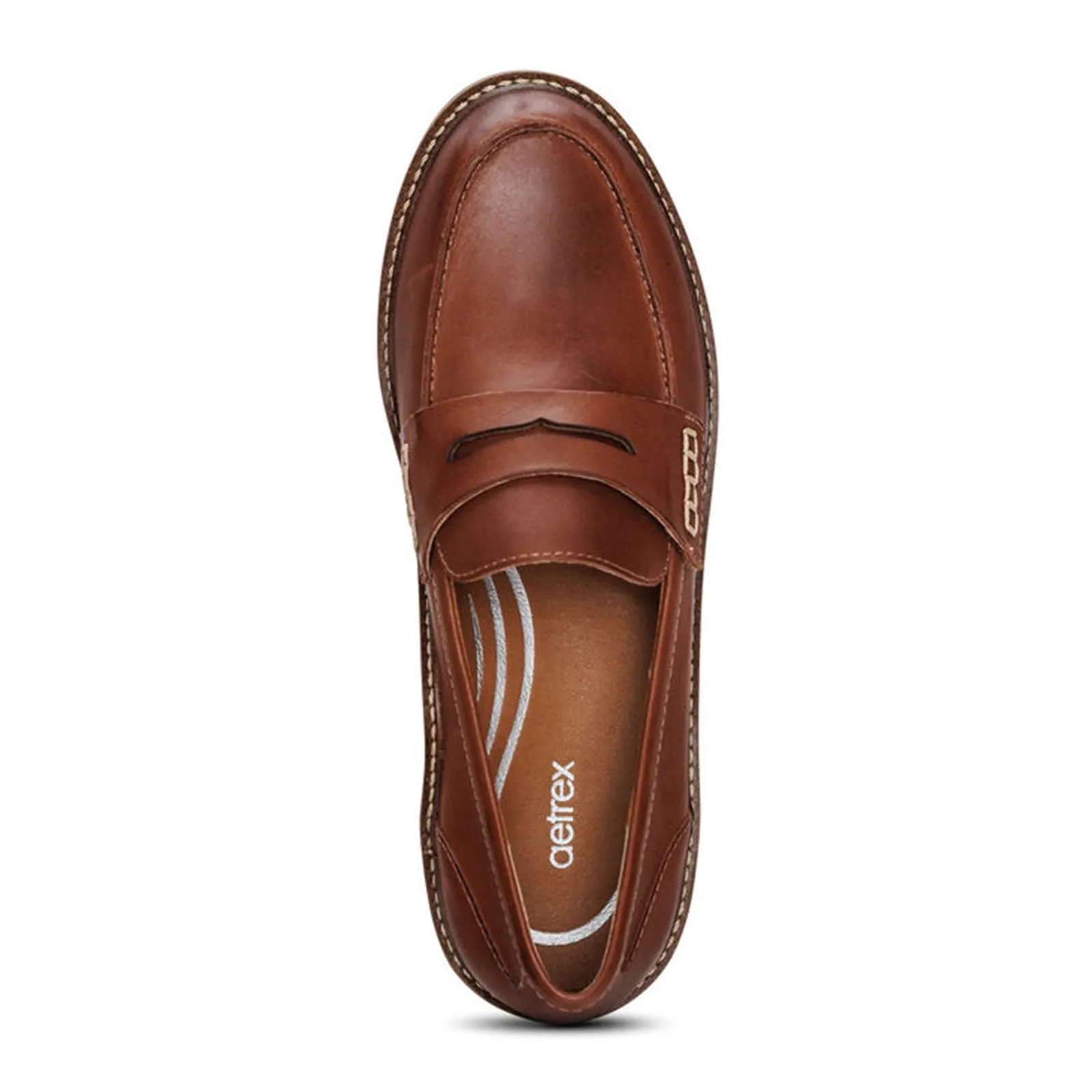 Aetrex Colette Loafer (Women) - Cognac