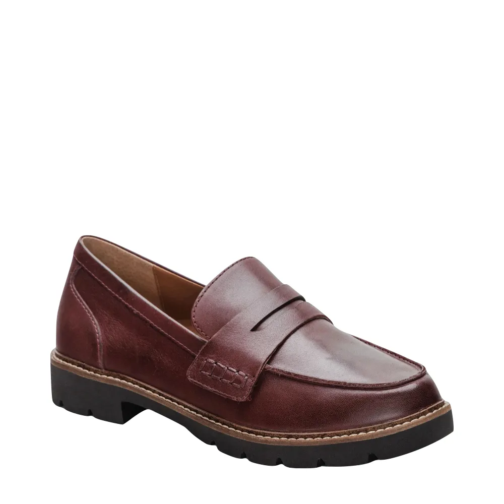 Aetrex Women's Collette Leather Loafer (Burgundy)