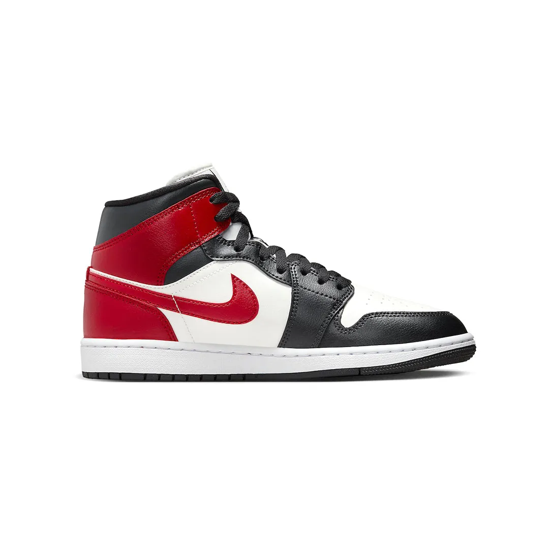 Air Jordan 1 Mid Gym Red Off Noir Sale