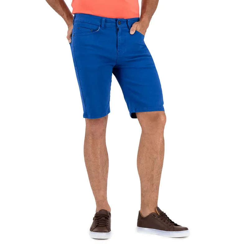 Bermuda de Mezclilla Premium - Azul Capri