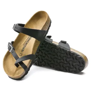 Black Mayari Birkenstock Sandals with Oiled Leather - Style 0171481