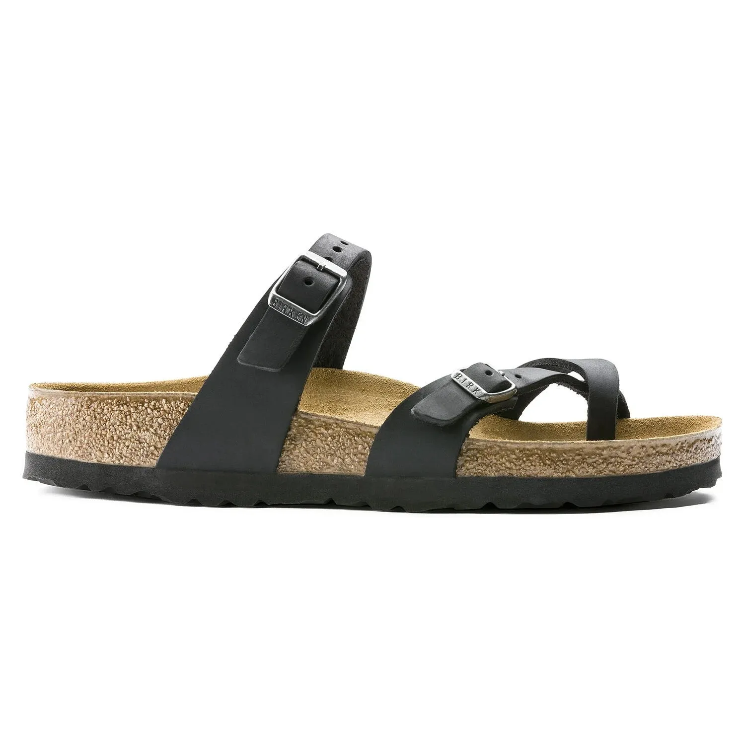 Black Mayari Birkenstock Sandals with Oiled Leather - Style 0171481