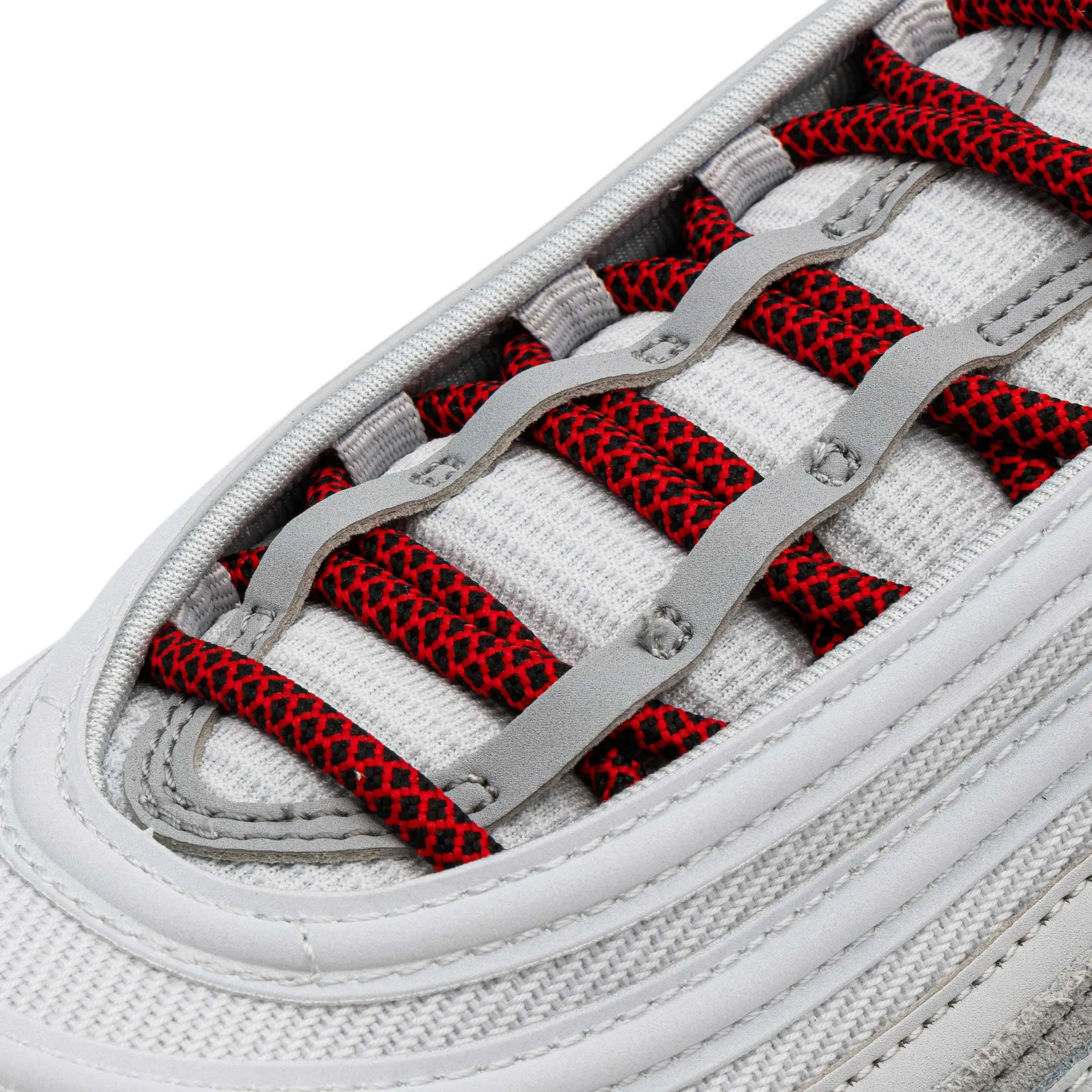 Black/Red Rope Laces