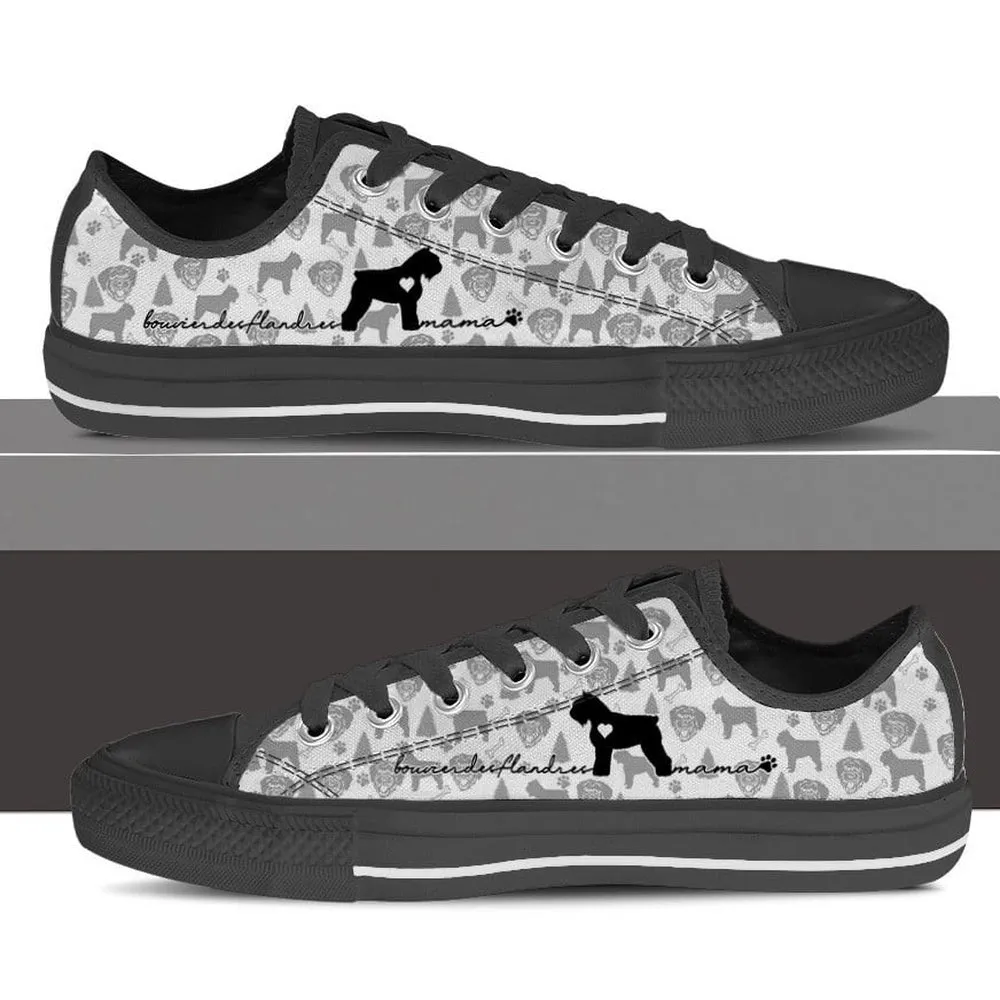 Bouvier Des Flandres Dog Low Top Shoes, Bouvier Des Flandres Canvas Shoes, Dog Printed Shoes, Canvas Shoes For Men, Women