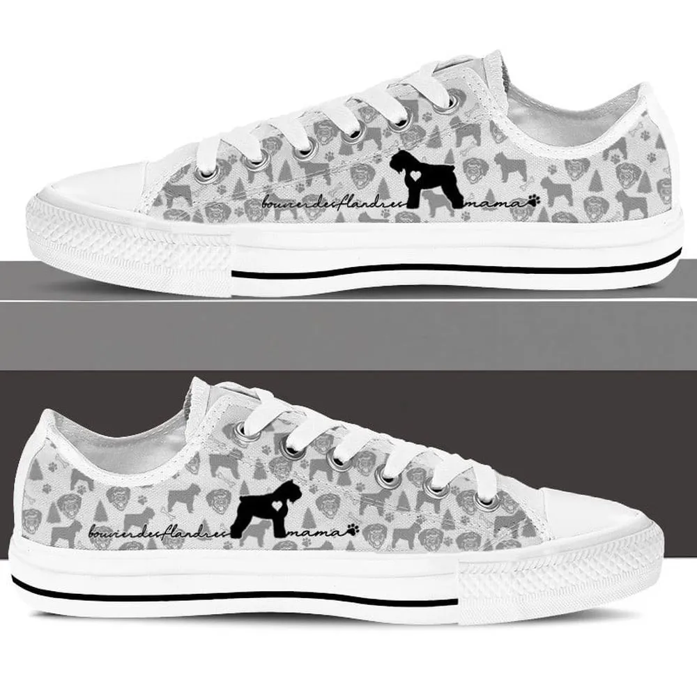 Bouvier Des Flandres Dog Low Top Shoes, Bouvier Des Flandres Canvas Shoes, Dog Printed Shoes, Canvas Shoes For Men, Women