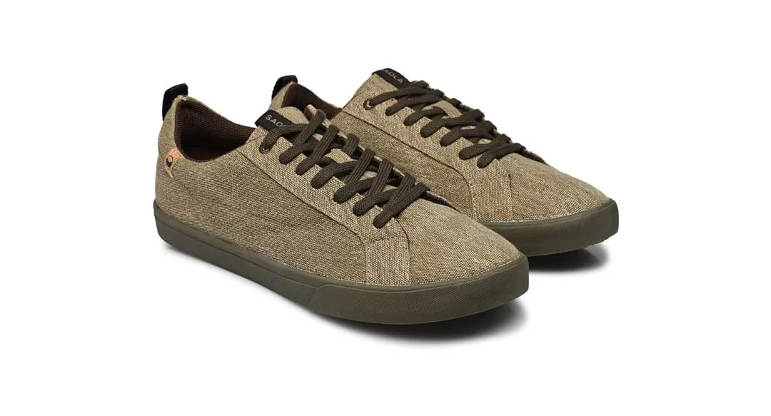 Cannon Men's Recycled Canvas Sneakers | Brown