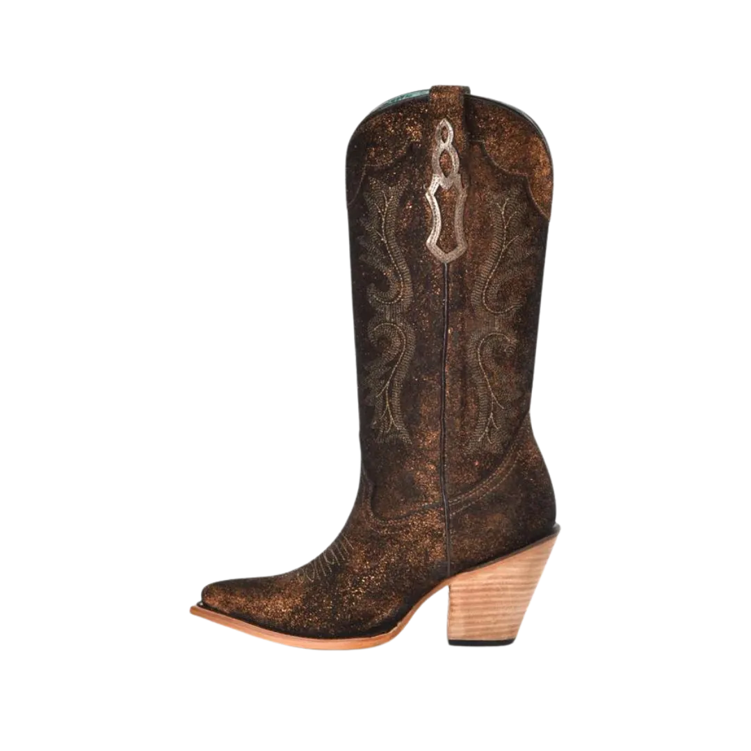 Corral Women's Copper Metallized Leath Boot