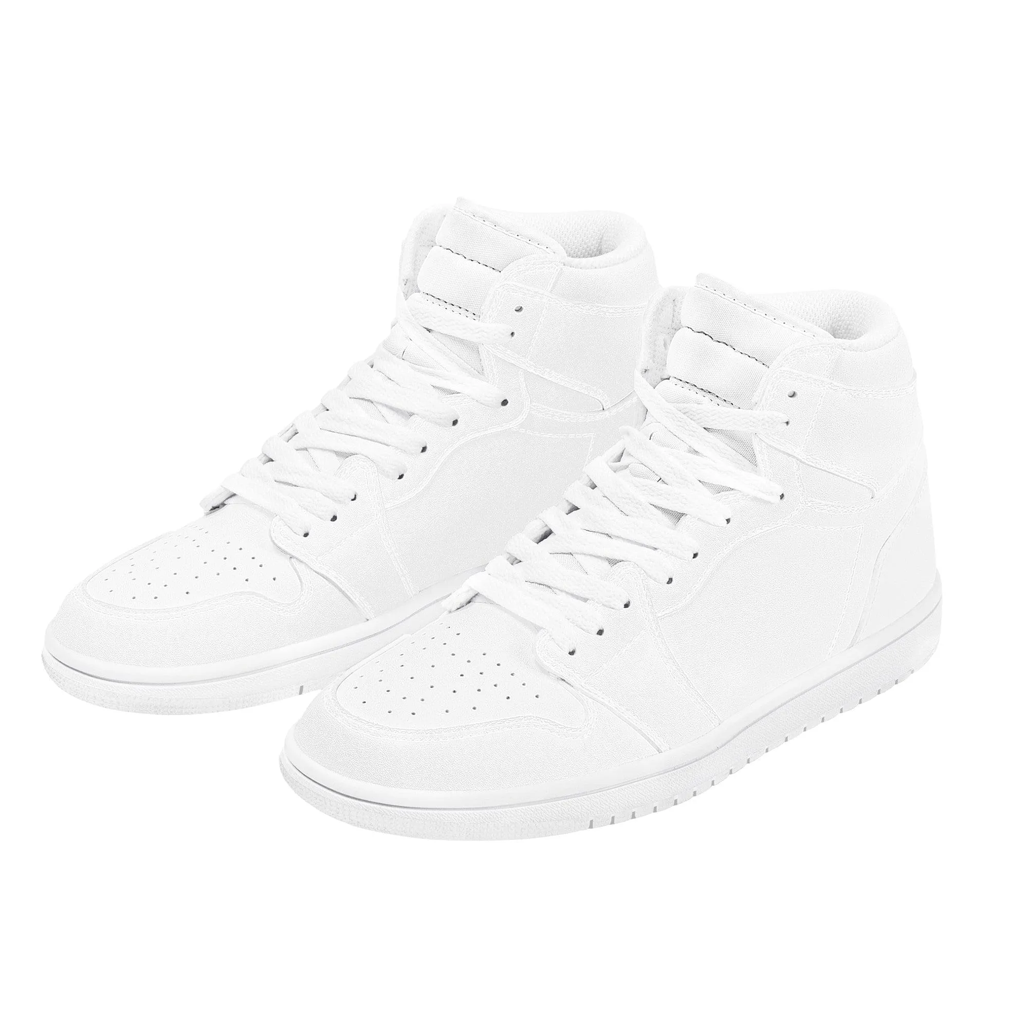 Custom High Top Sneaker -White D17