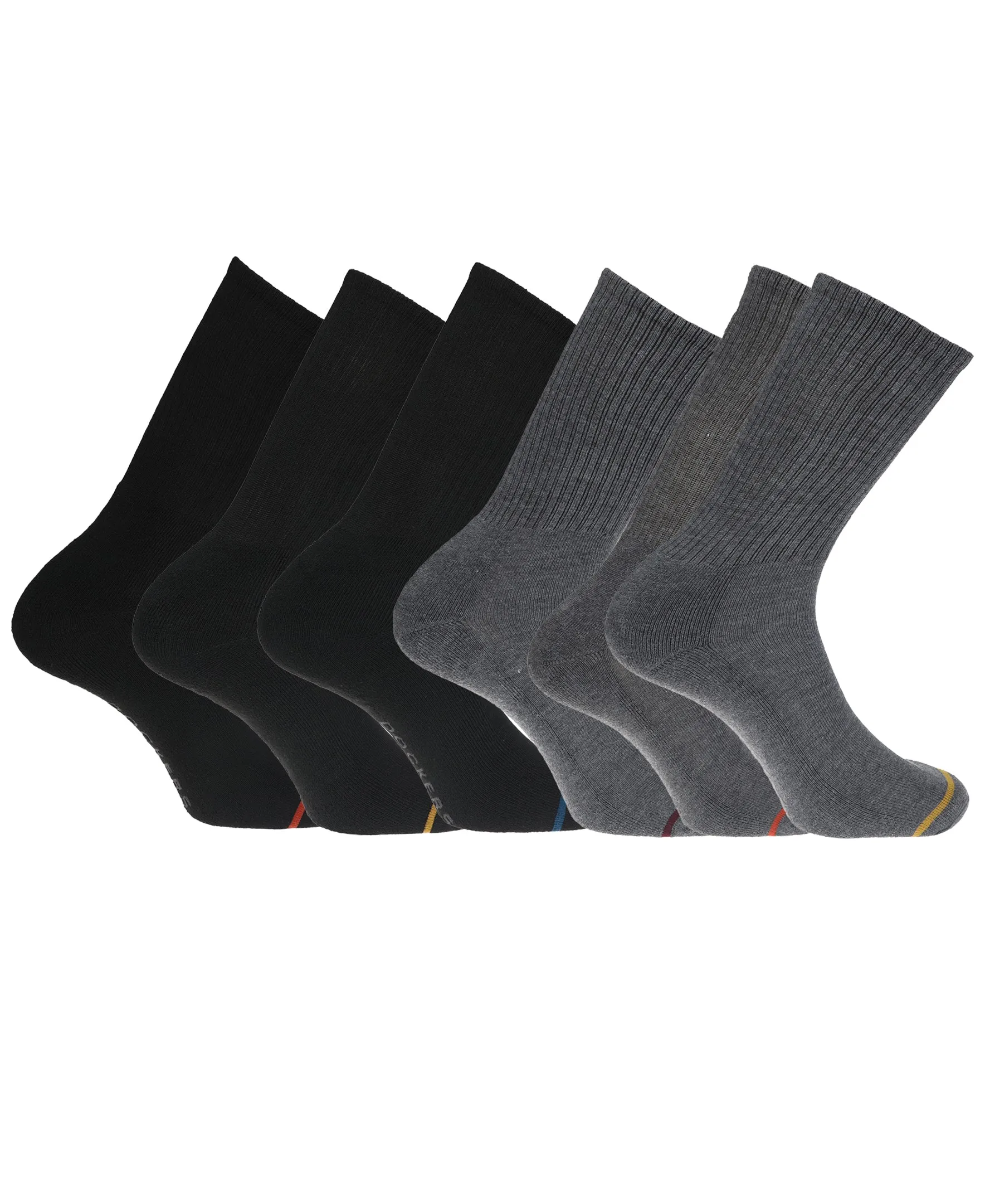 Dockers Men's Performance Socks - 3-Pairs and 6-Pairs Athletic and Dress Crew Socks for Men