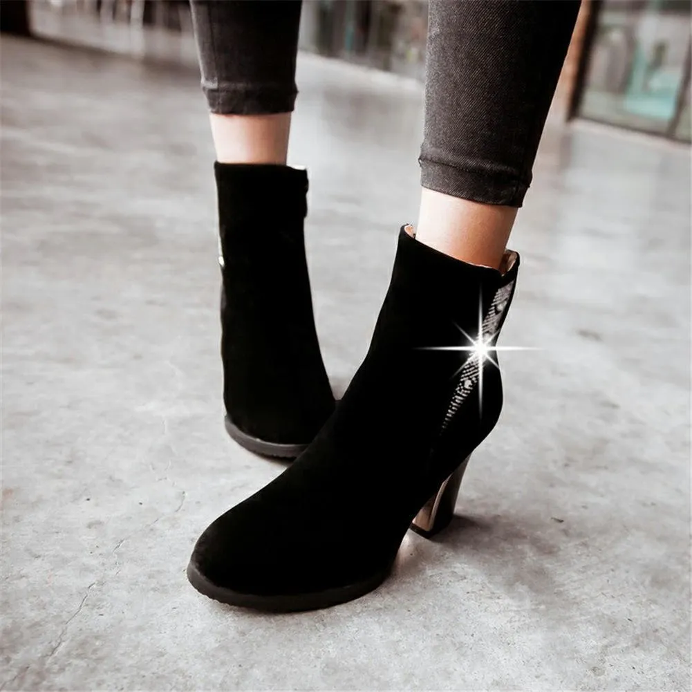 elegant retro women's shoes ankle Boots