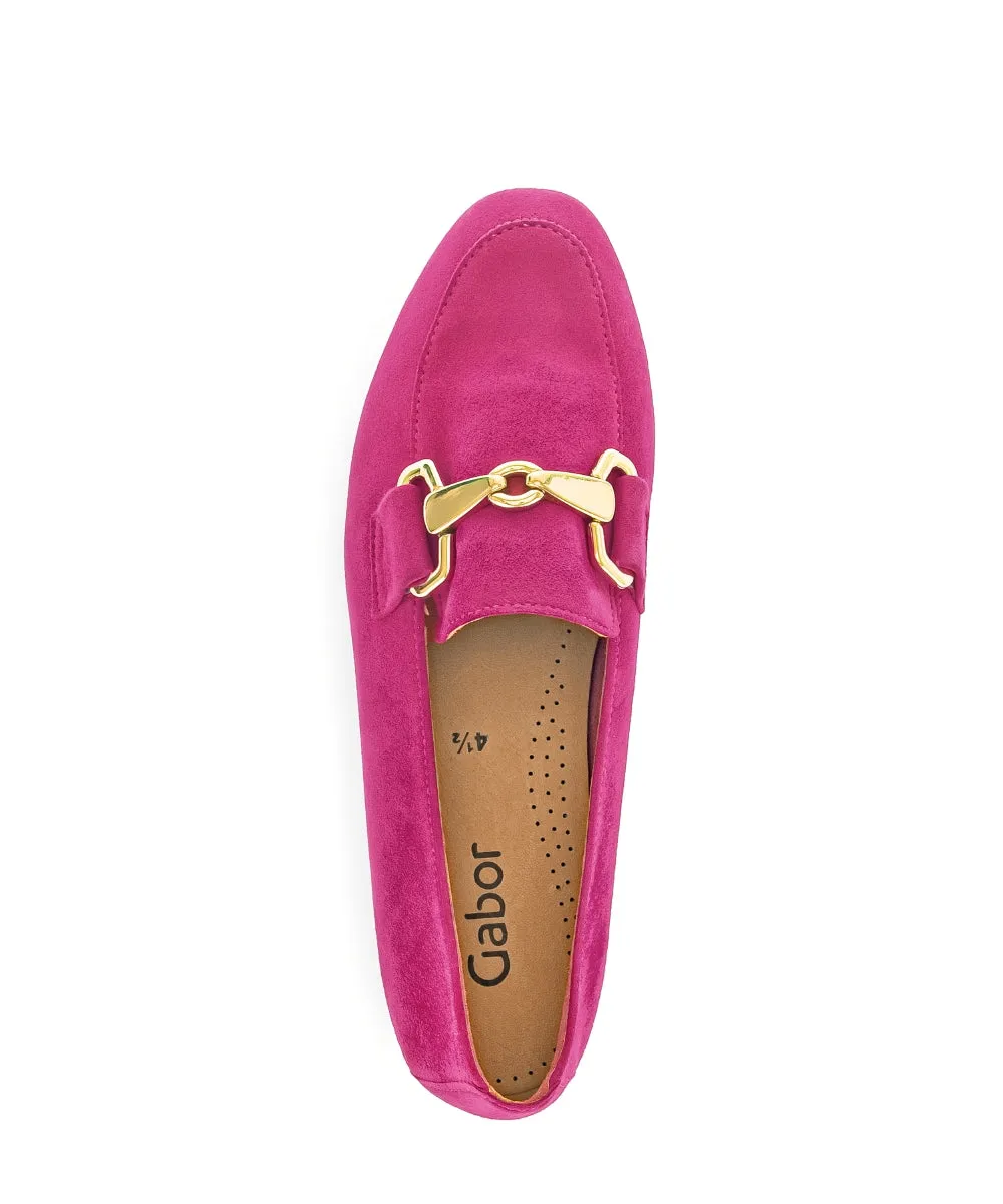Gabor Fuchsia Suede Loafer| 6521134