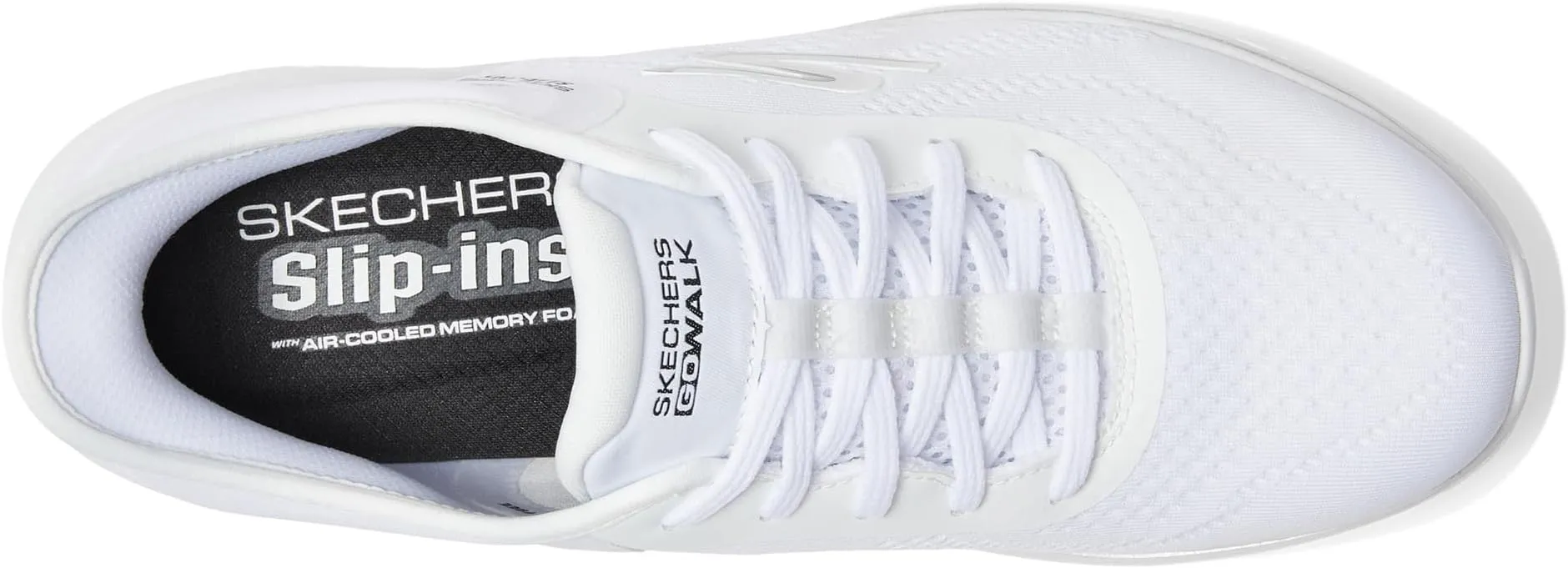 Go Walk 7 Valin Hands Free Slip-Ins SKECHERS Performance Sneakers, White/Black