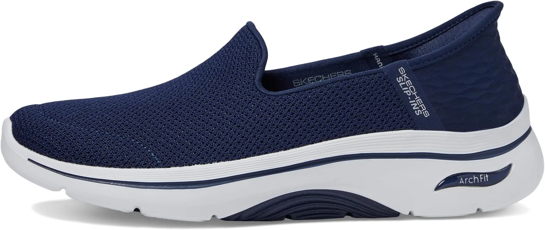 Go Walk Arch Fit 2.0 Delara Hands Free Slip-Ins SKECHERS Performance Sneakers, Navy/White