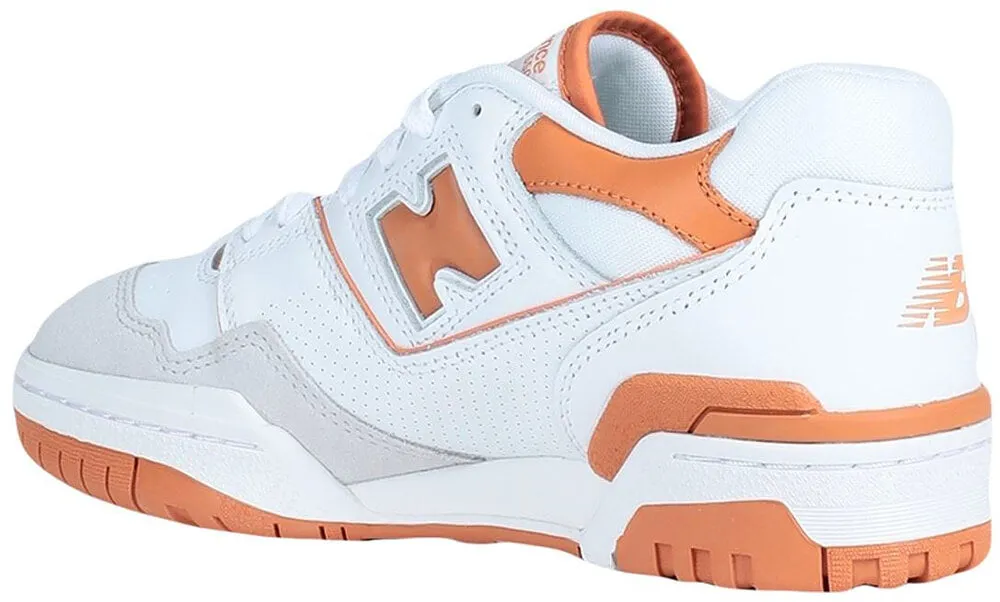 New Balance 550 sneakers, white/orange