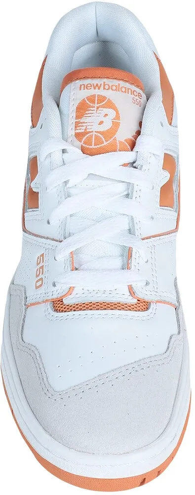 New Balance 550 sneakers, white/orange