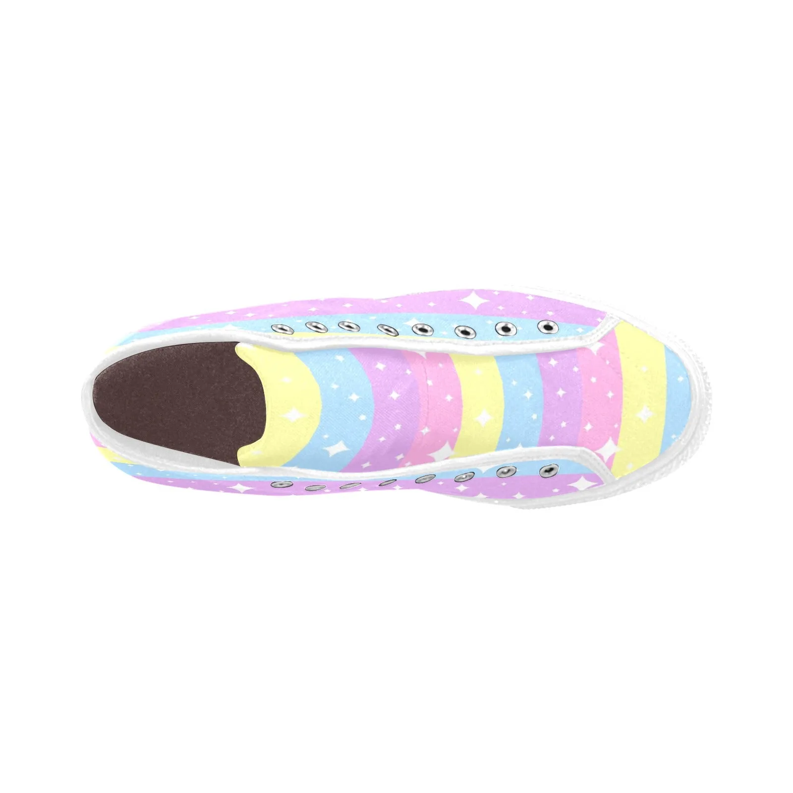 Rainbow Ribbon Men's Fancy High Top Shoes