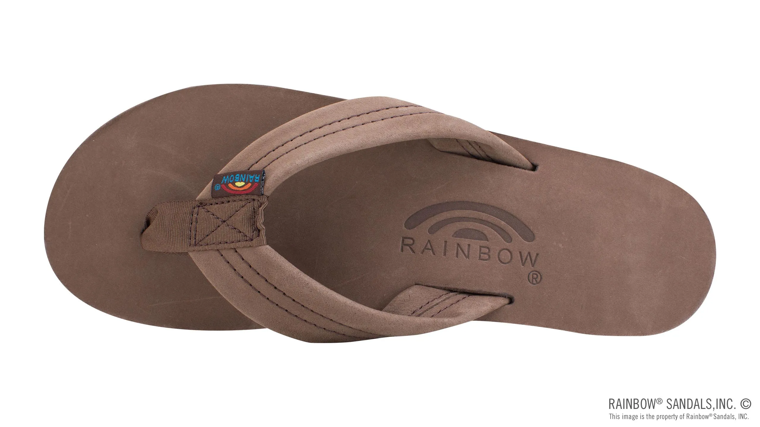 Rainbow Sandals Women's -  Double Layer - 1" Strap - Expresso