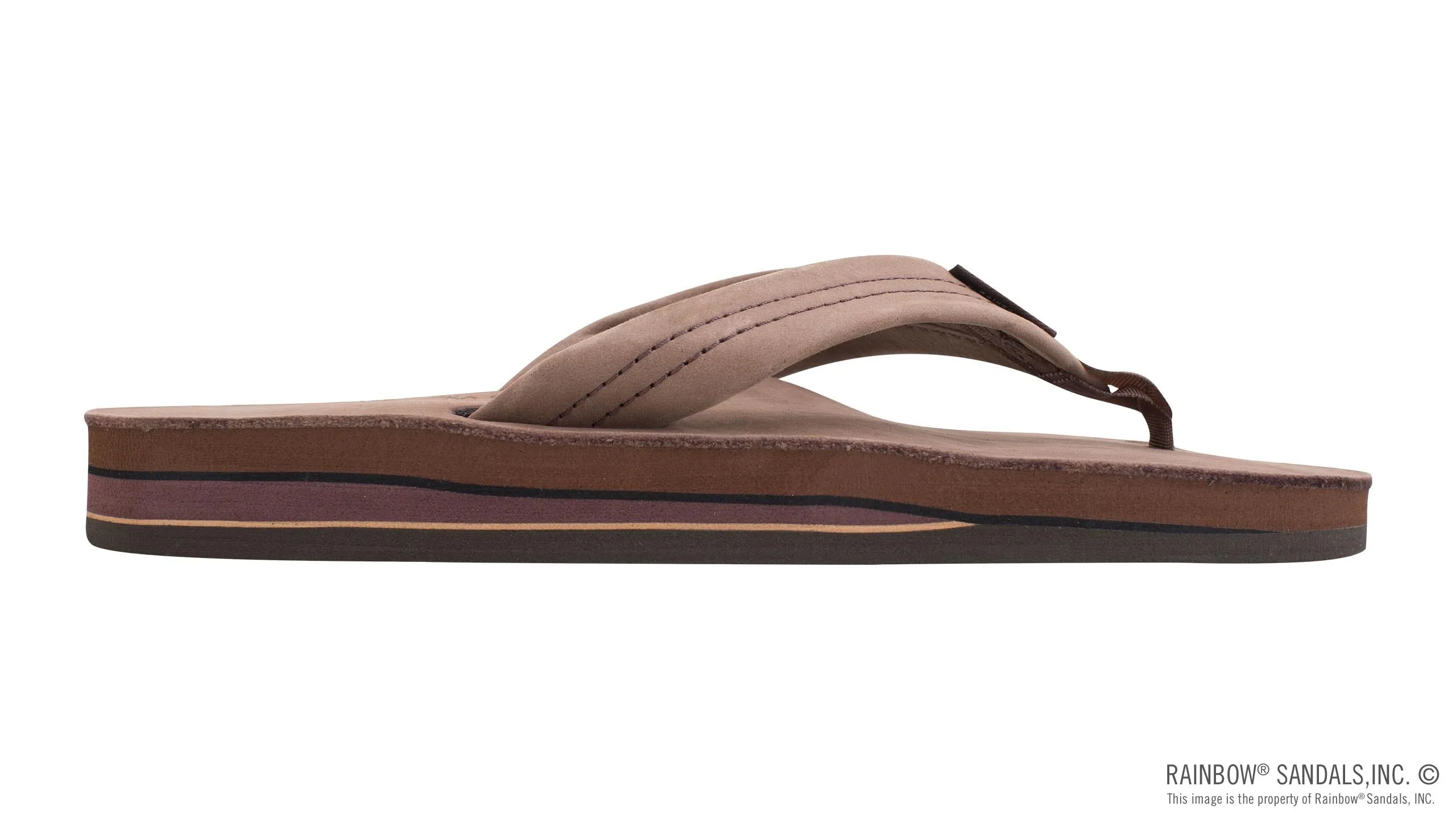 Rainbow Sandals Women's -  Double Layer - 1" Strap - Expresso