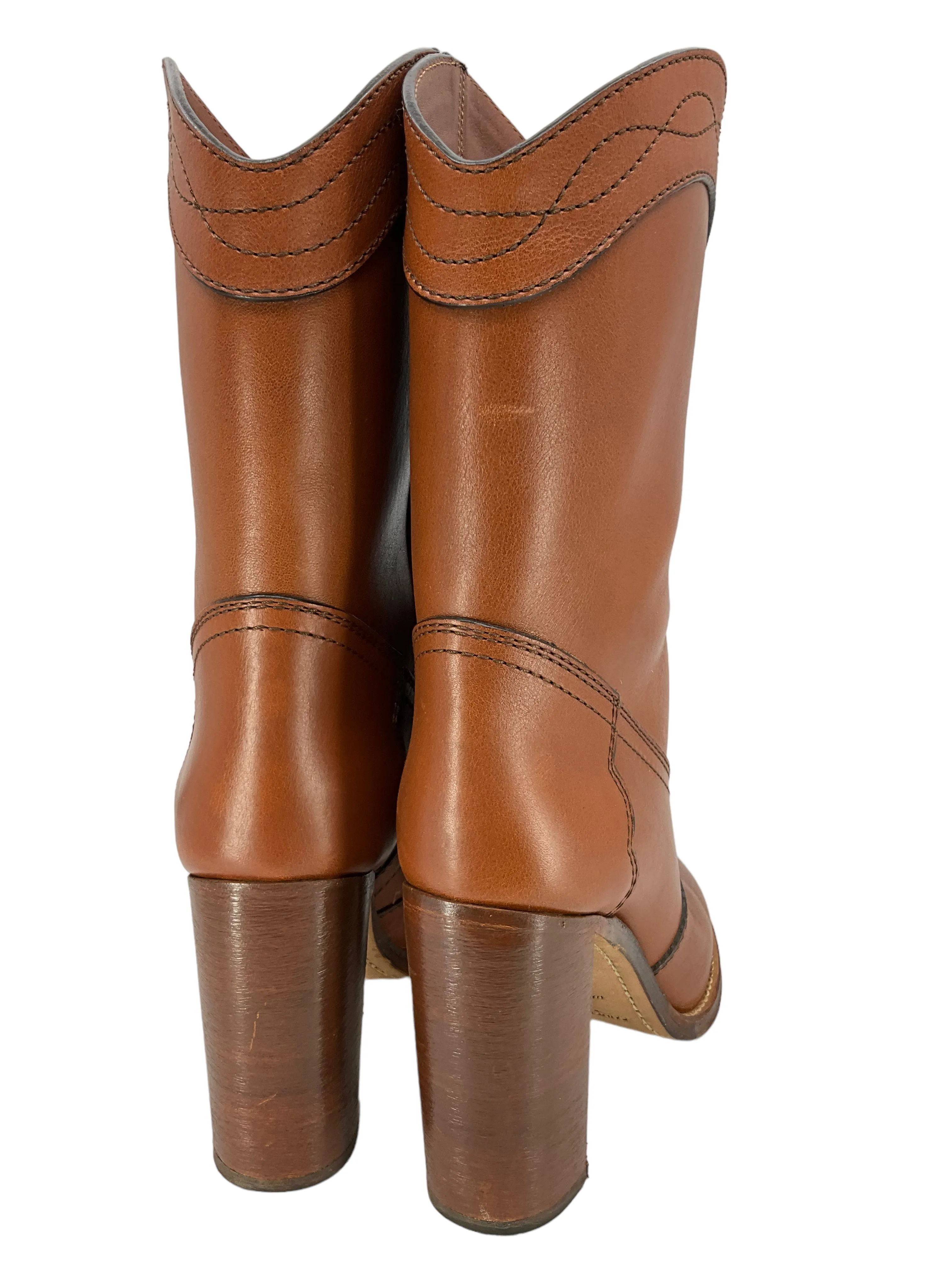 SAINT LAURENT KATE Western Boots Size 7.5