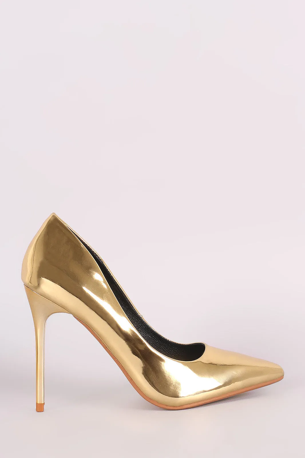 Shiny Patent Pointy Toe Stiletto Pump