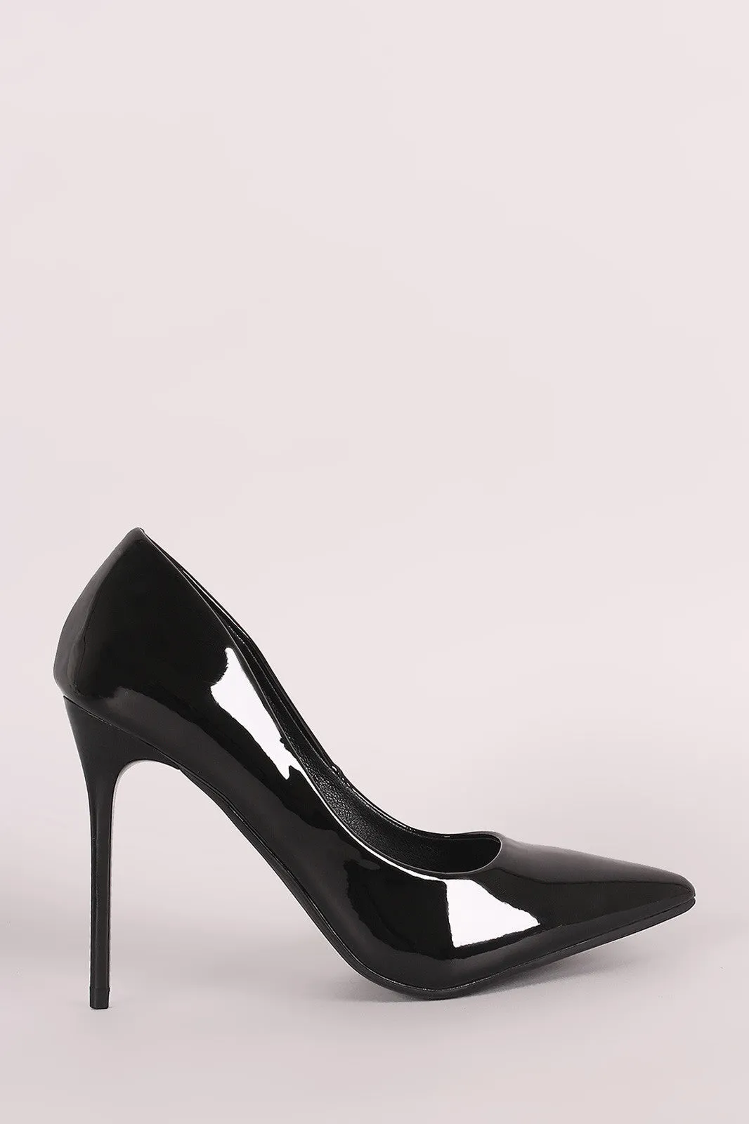 Shiny Patent Pointy Toe Stiletto Pump