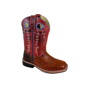 Smoky Mountain Kid's Cheyenne Red Square Toe Western Boots