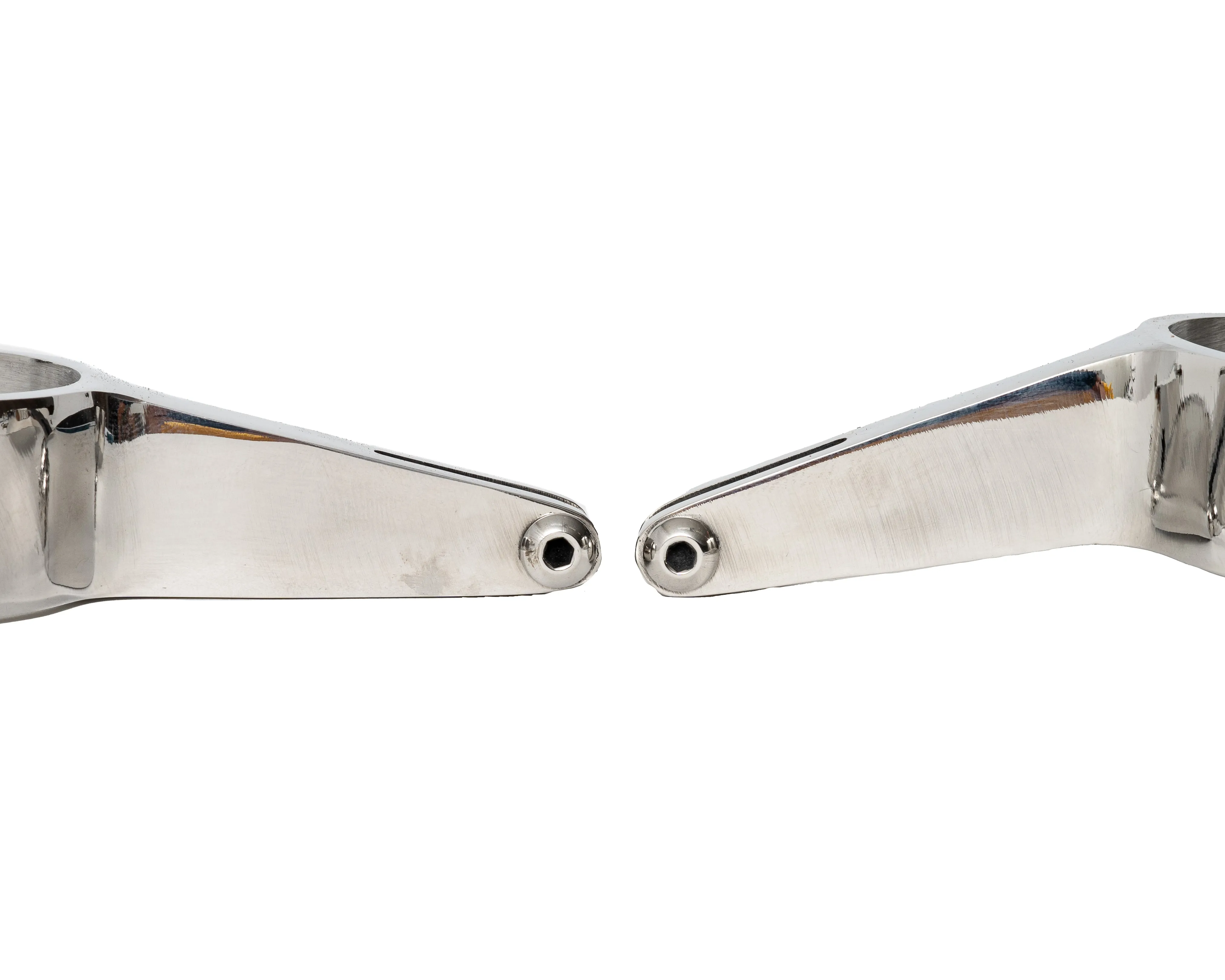 Stainless Steel Bareback Spurs - Straight Shank