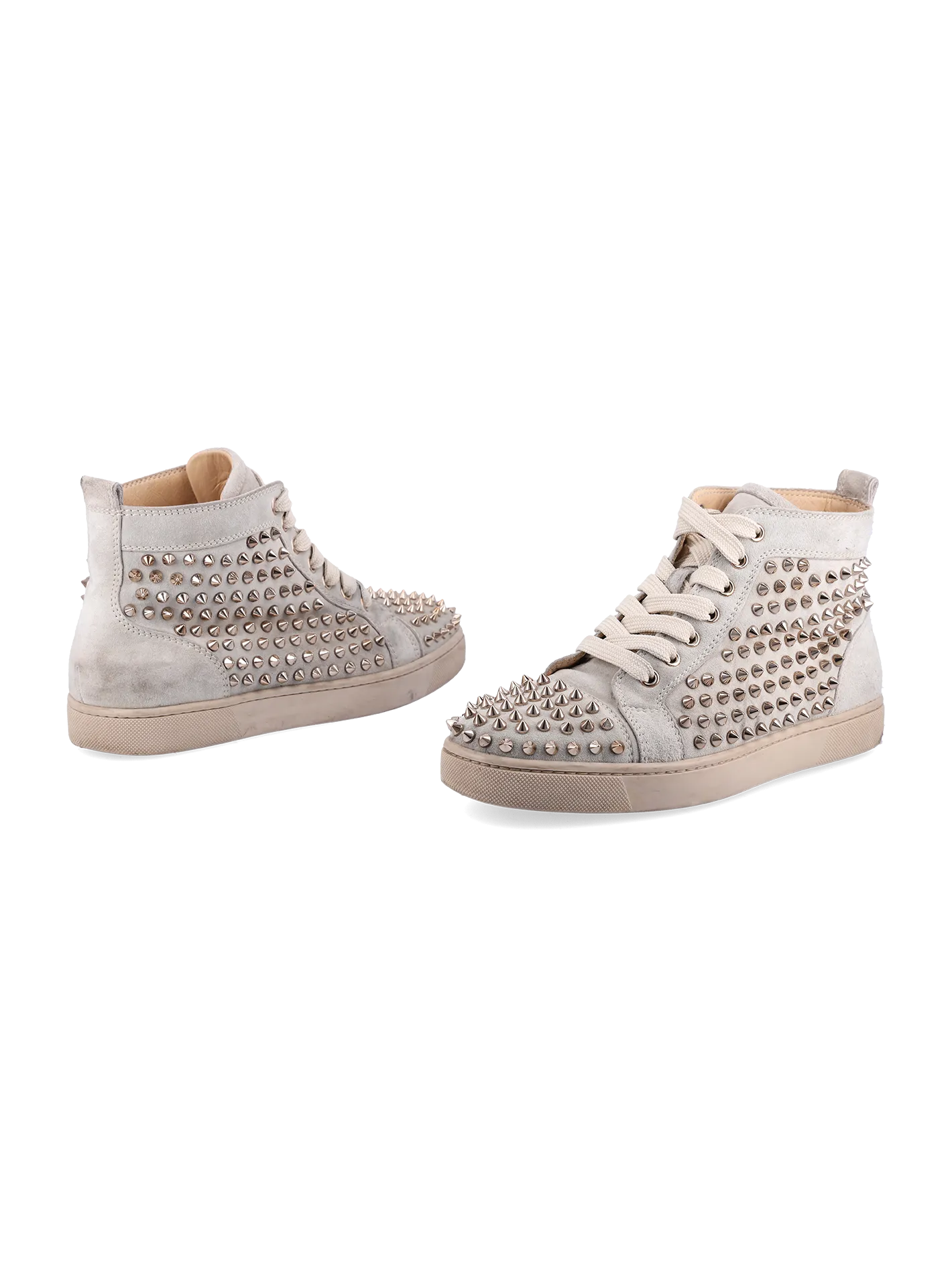 studded high-top sneakers