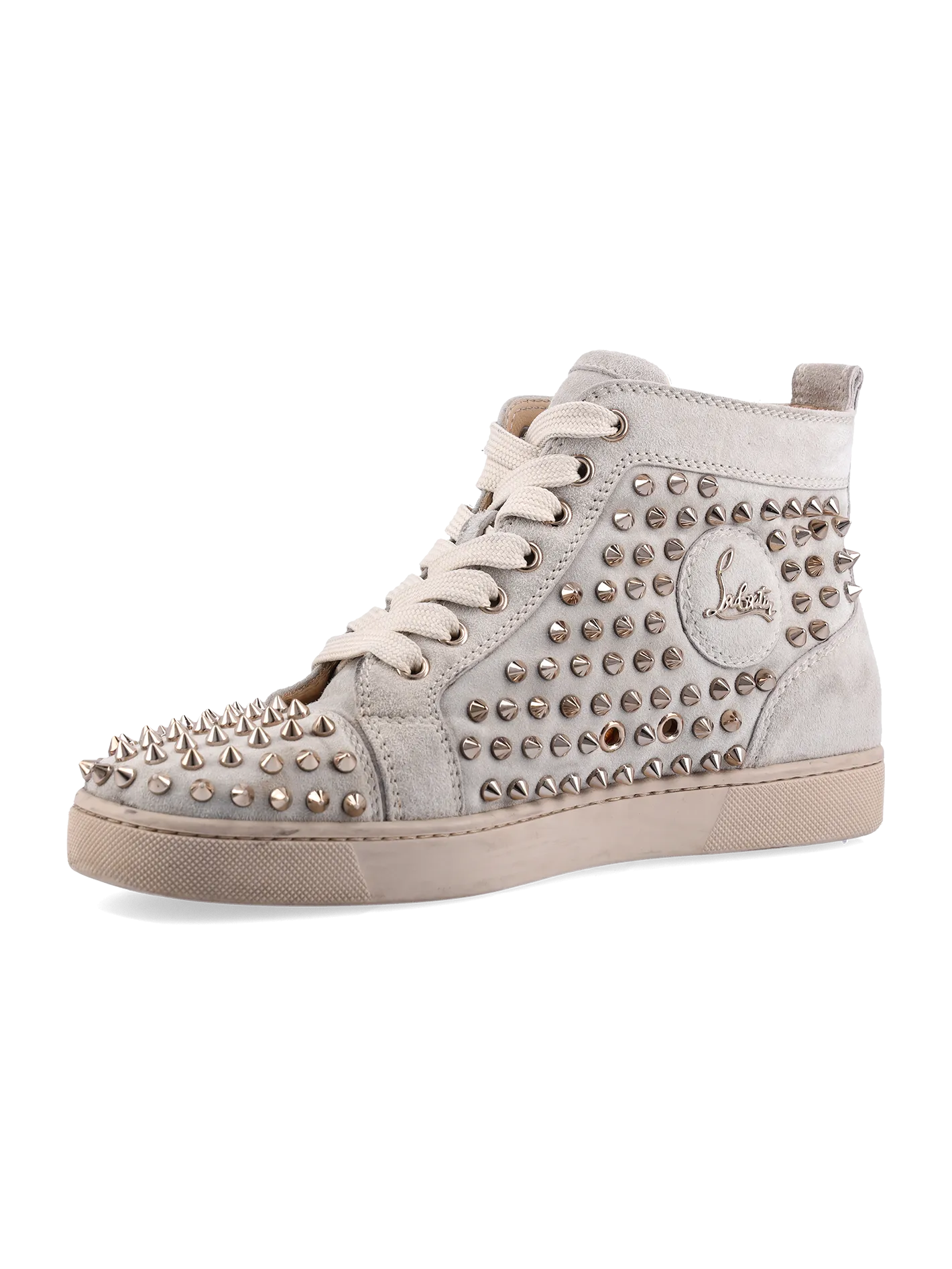 studded high-top sneakers