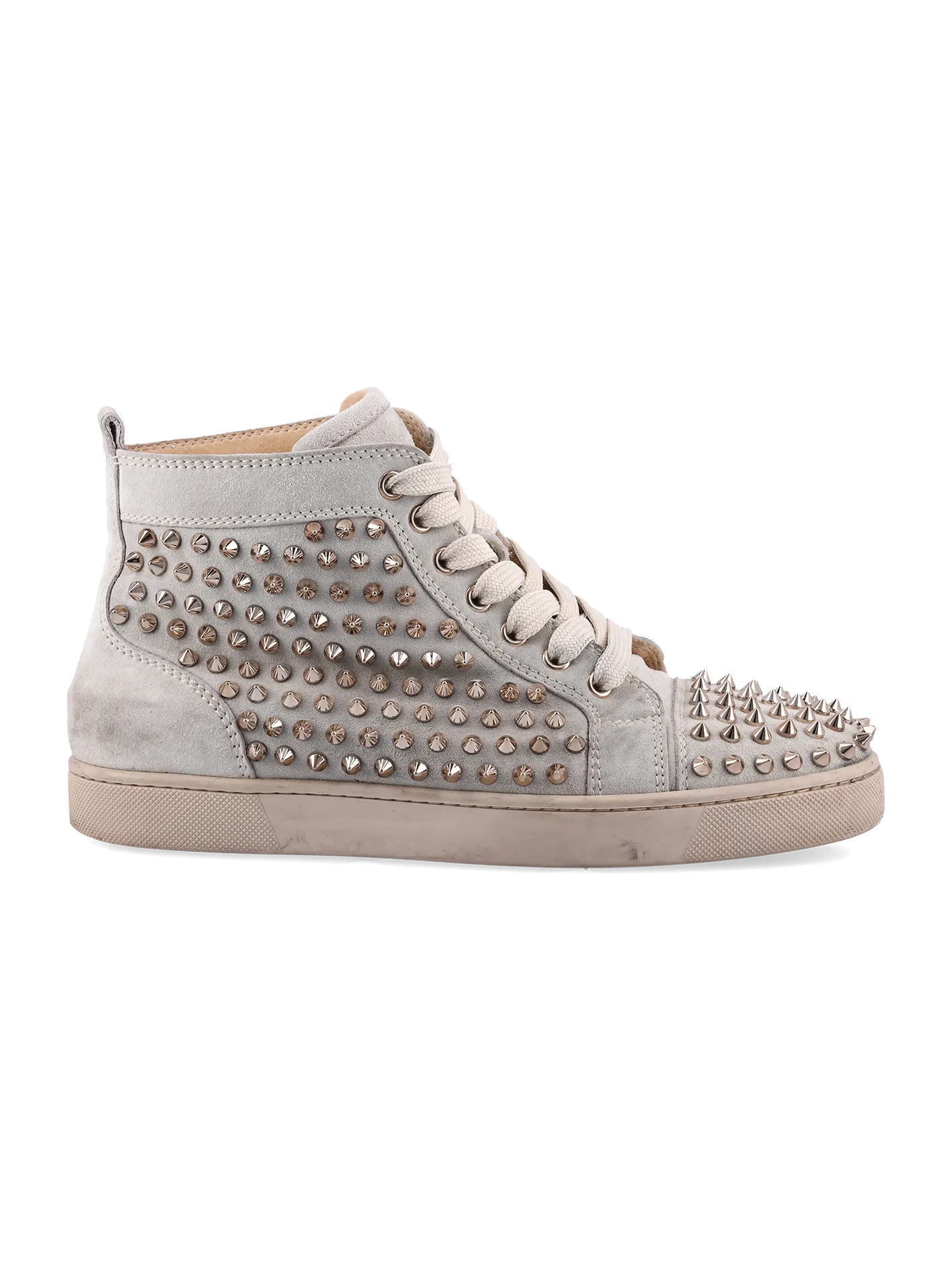 studded high-top sneakers