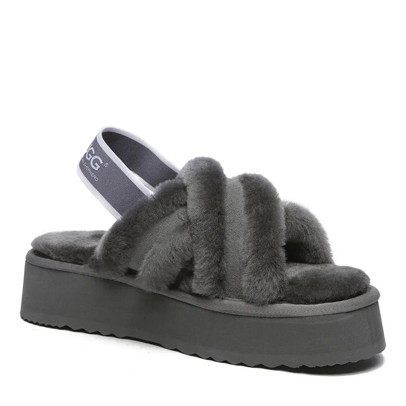 UGG Sayuri Platform Cross Slides