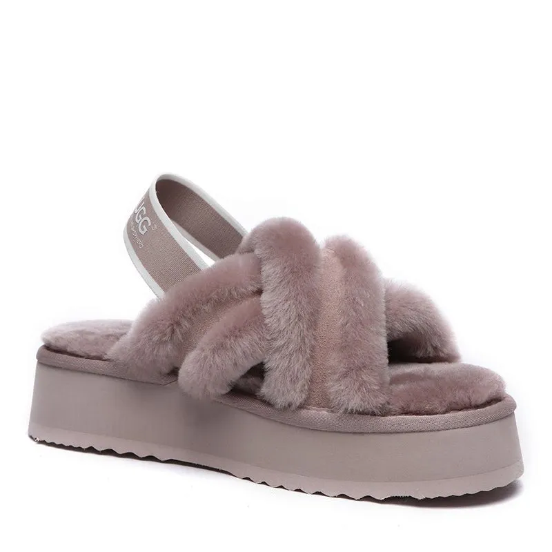 UGG Sayuri Platform Cross Slides