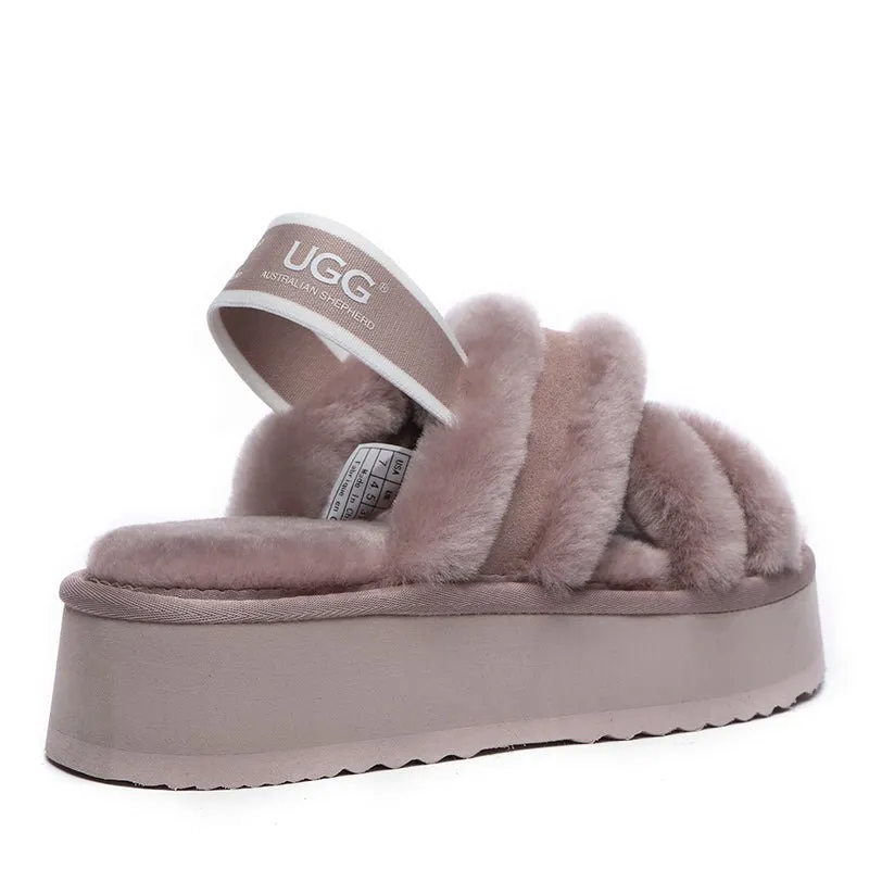 UGG Sayuri Platform Cross Slides