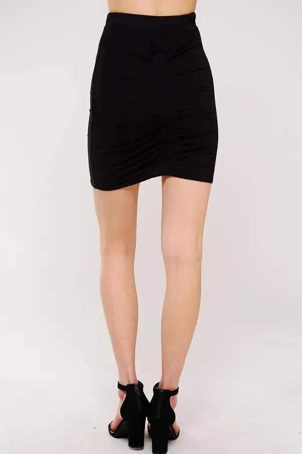 Urban X Apparel Ruched Mini Skirt