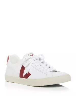 Veja Sneakers - Esplar Logo Leather Extra White Marsala