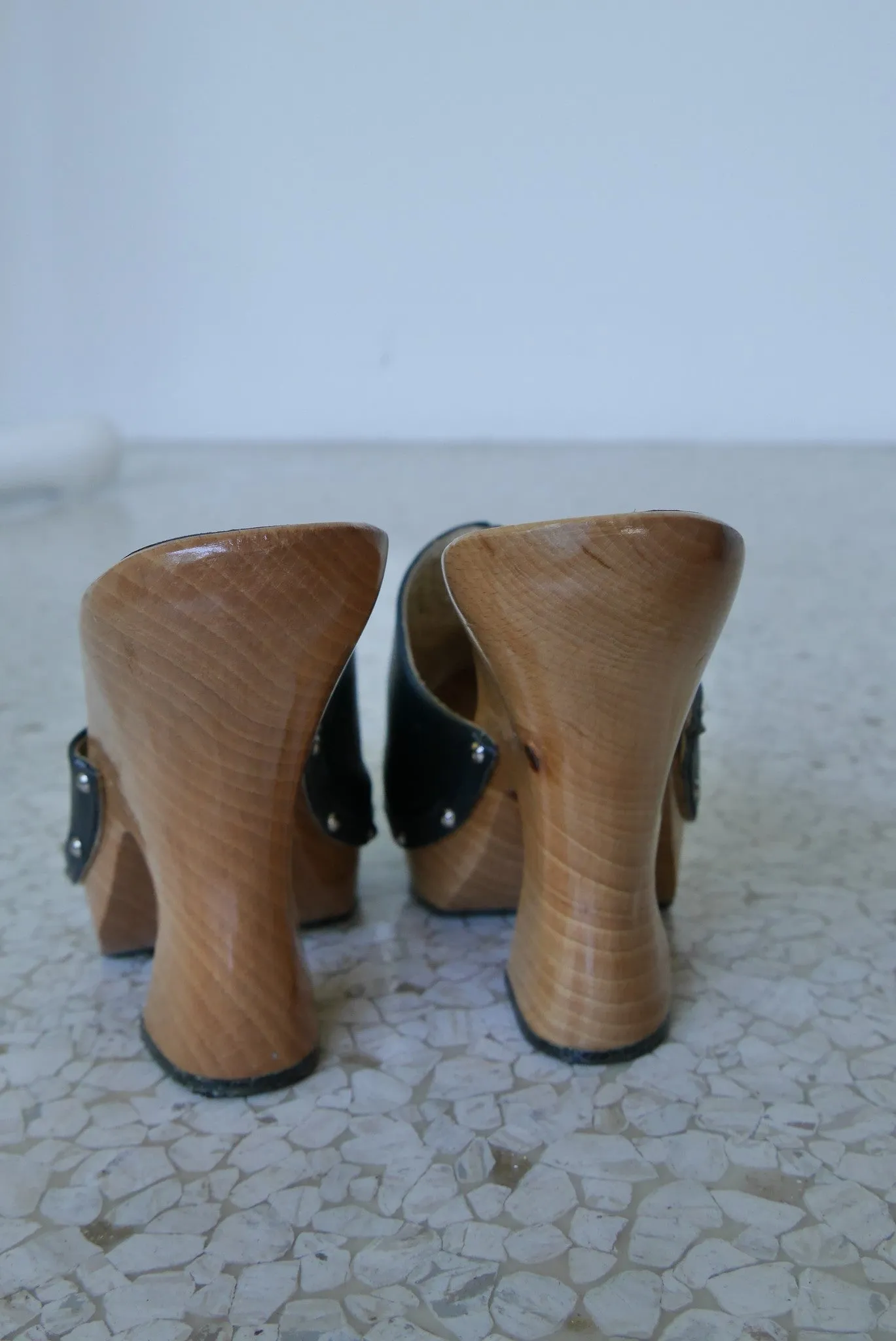 Vintage Vivienne Westwood platform Clogs, 1998 unused sz 38