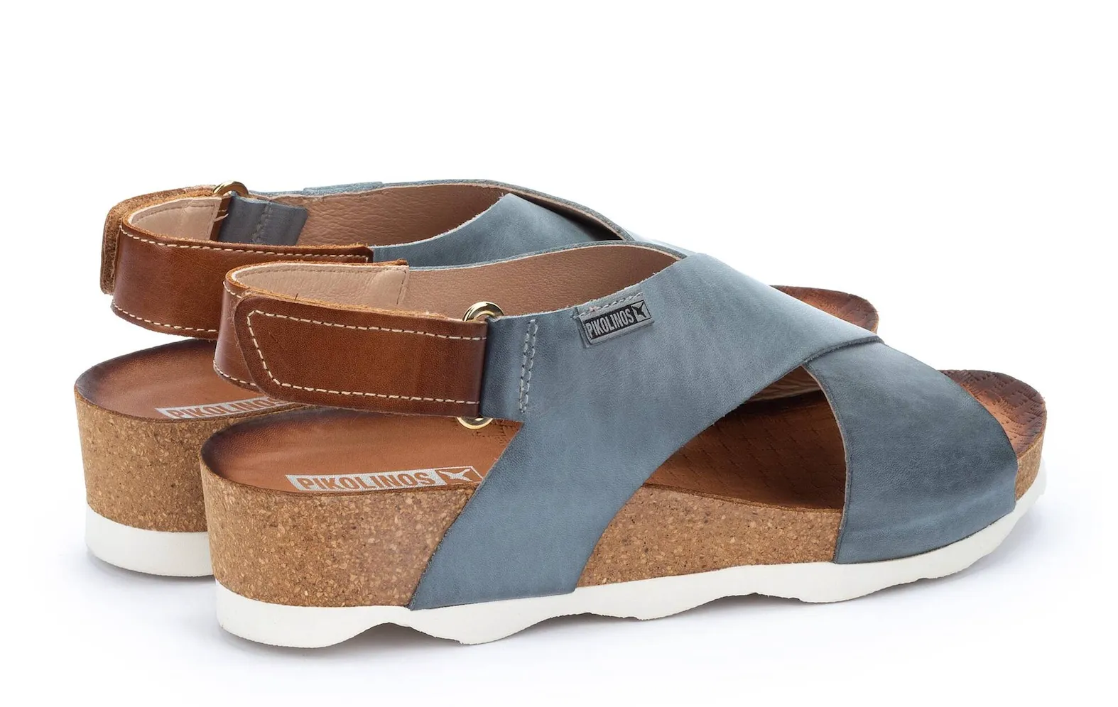 WOMEN'S PIKOLINOS MAHON CROSS - STRAPPED SANDAL | DENIM