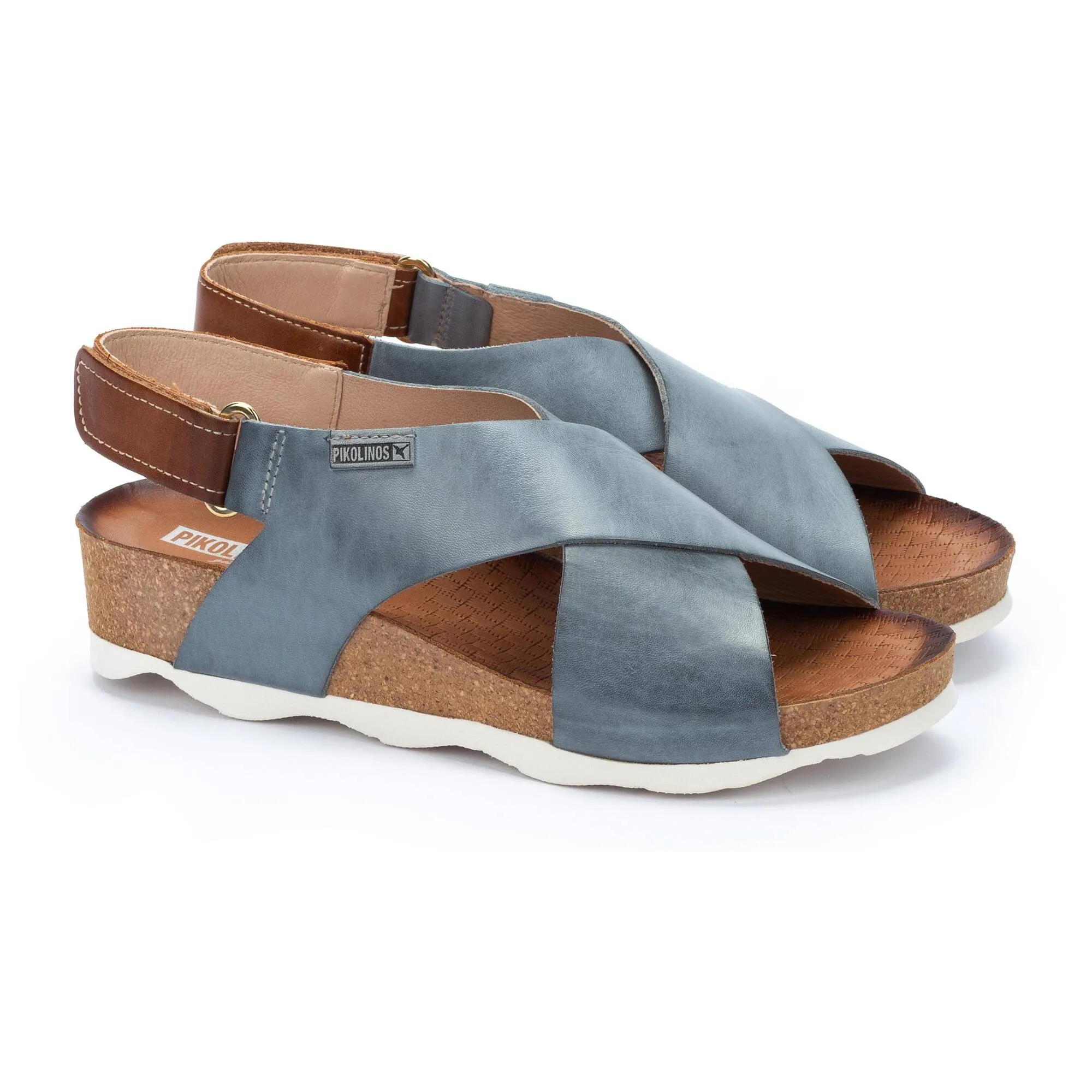 WOMEN'S PIKOLINOS MAHON CROSS - STRAPPED SANDAL | DENIM